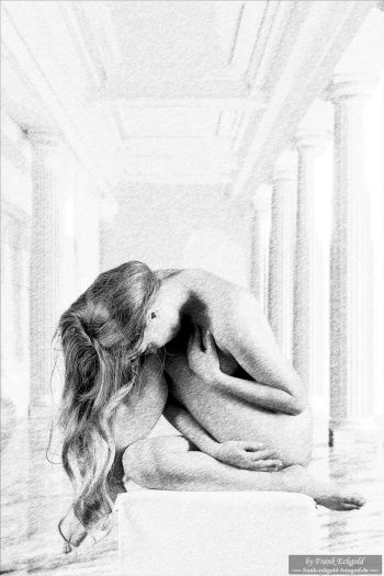 „In der Stille der Säulenhalle“ | CatBardot by Frank Eckgold (Sketch-Variante) „In der Stille der Säulenhalle“ | CatBardot by Frank Eckgold (Sketch-Variante)