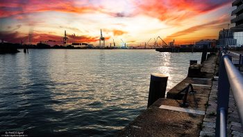 "Harbour on Fire" by Frank Eckgold