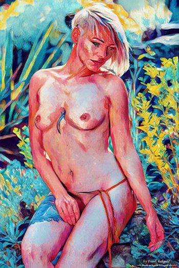 "The evening Sun, in the Garden" | TotalBlue by Frank Eckgold