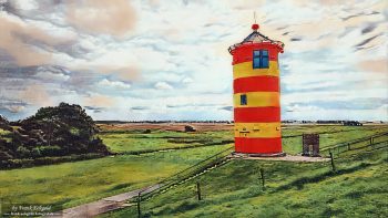 "Between Clouds and Endless Horizons – Pilsum Lighthouse near Greetsiel"
