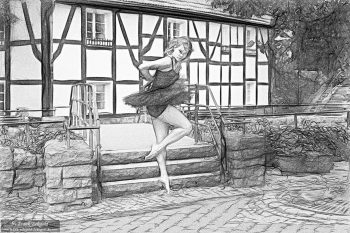 „Between Grace and Gravity“ | Raffaela W. by Frank Eckgold