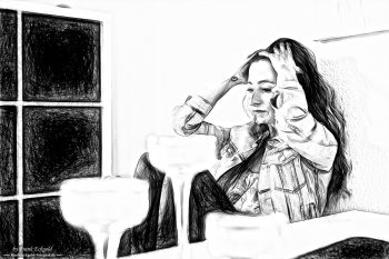 "Between Thoughts" | Nadine P. by Frank Eckgold